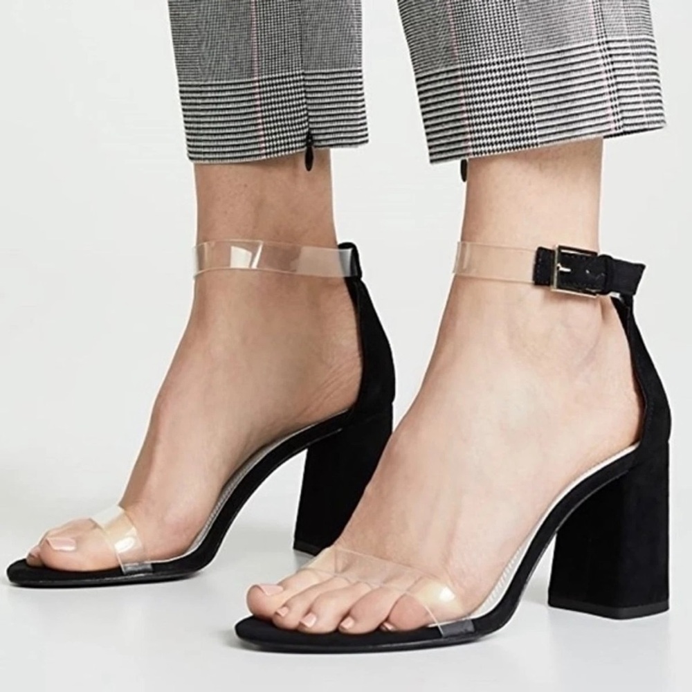 alice + olivia Lillian vinyl sandals